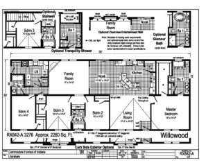 Commodore Willowood RX842A Floorplan