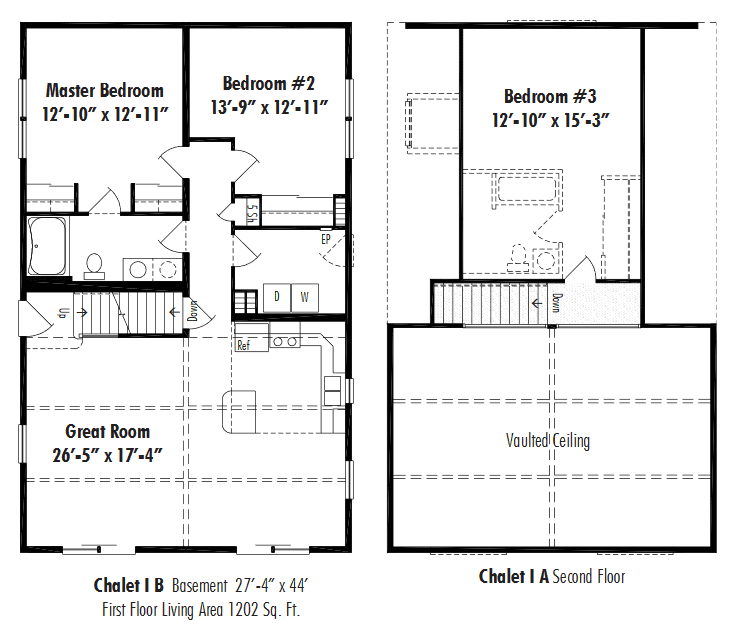 Unibilt Chalet I B Floorplan D&W Homes