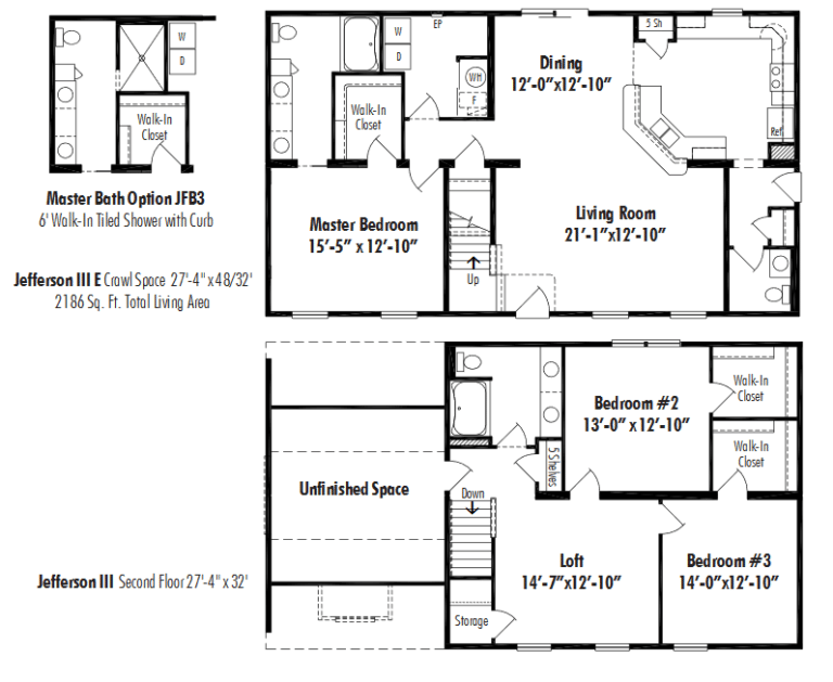 The Jefferson III E - D&W Homes