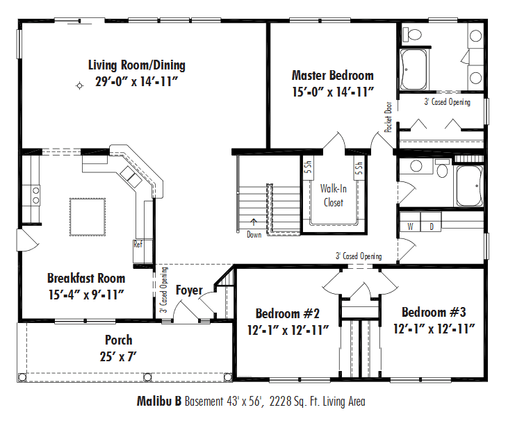 Unibilt Malibu B Floorplan