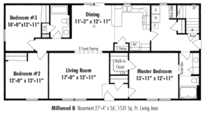 Unibilt Millwood B Floorplan