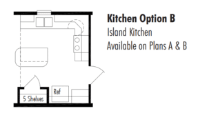 Unibilt Millwood Kitchen Opt Floorplan AB