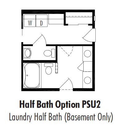 Unibilt Pasadena Half Bath Option Basement