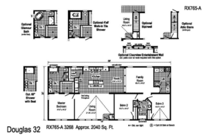 Commodore Douglas RX 765 Manufacturer Floor Plan 1