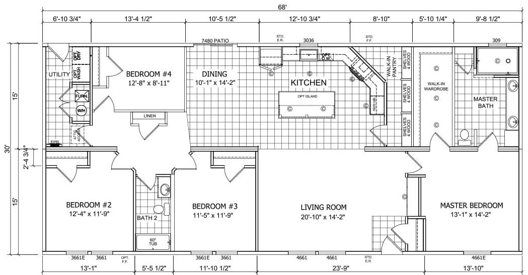 Champion Sagebrook DM6813 Floor Plan
