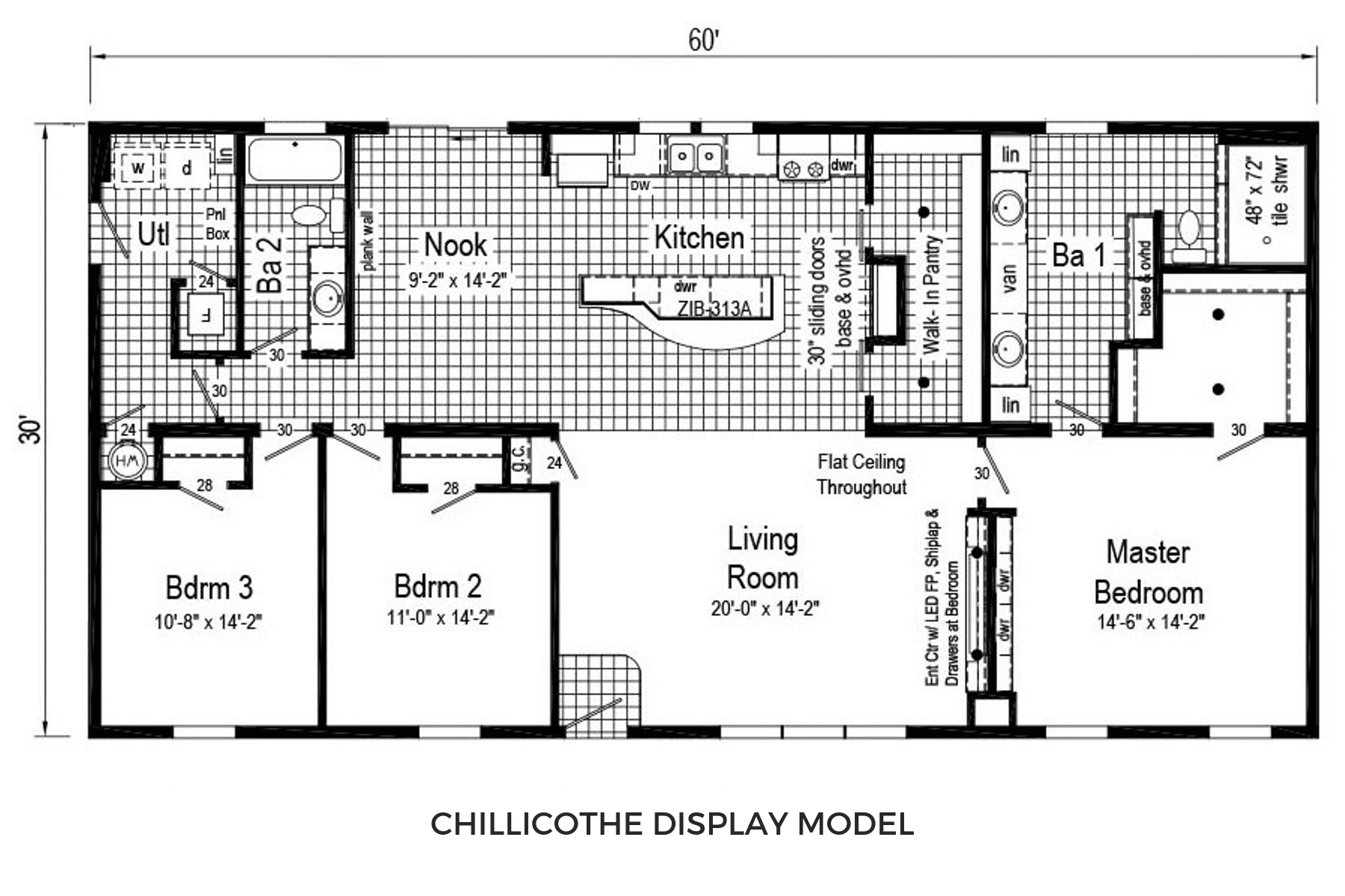 Commodore Limited 3 RX 780 Chillicothe Floor Plan 1 - D&W Homes