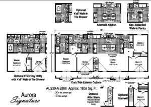 Commodore Aurora Signature 1 Floor Plan
