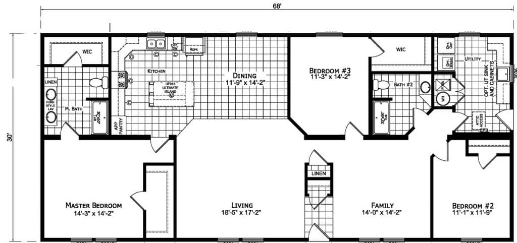 Champion Barclay 6815 Floor Plan - D&W Homes