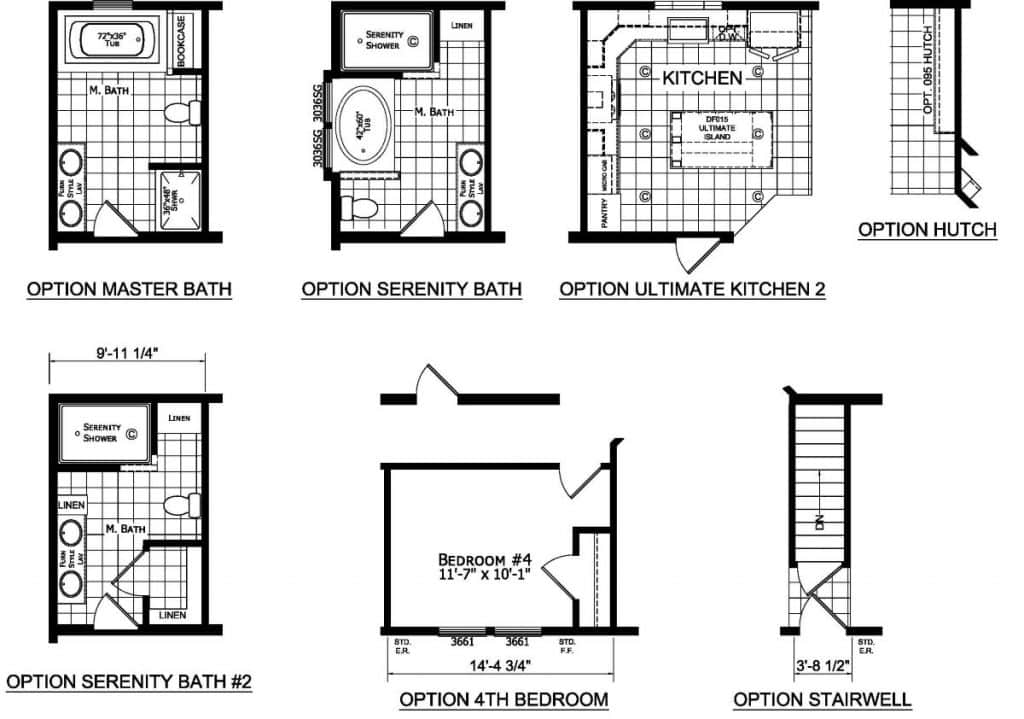 Champion Barclay 6815 Floor Plan Option D&W Homes