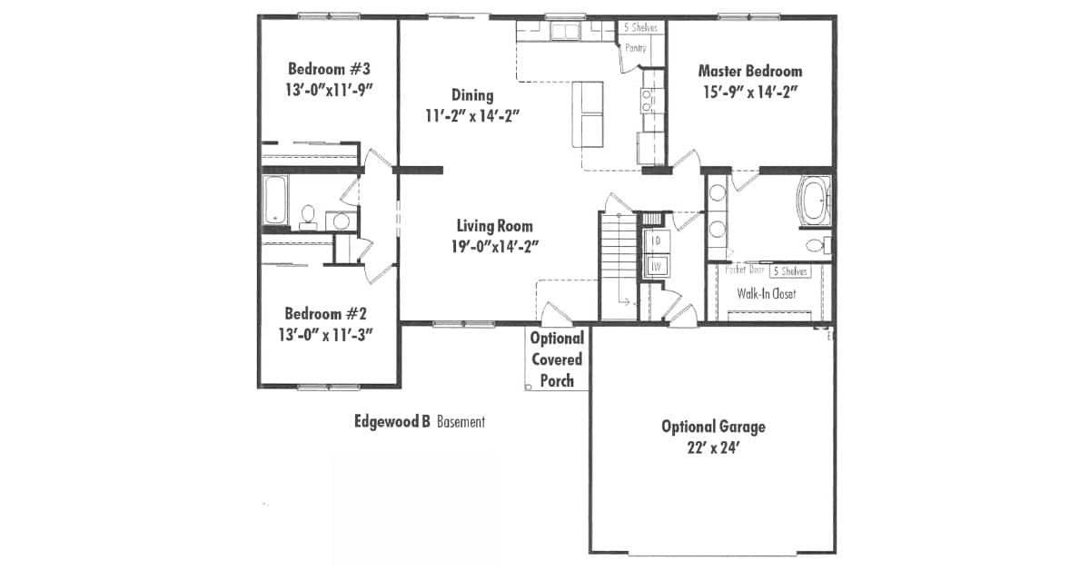Unibilt Edgewood B floorplan