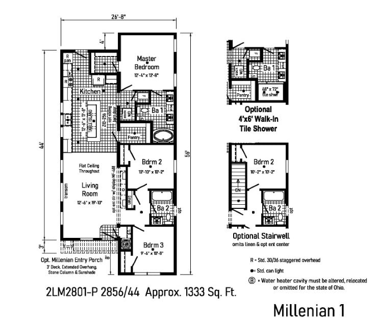 Commodore Landmark Millenian 1 Floor Plan (Medium)