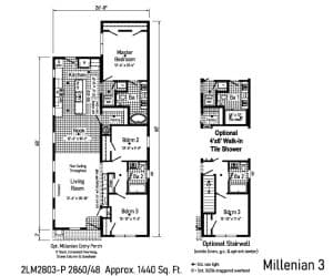 Commodore Landmark Millenian 3 Floor Plan (Medium)