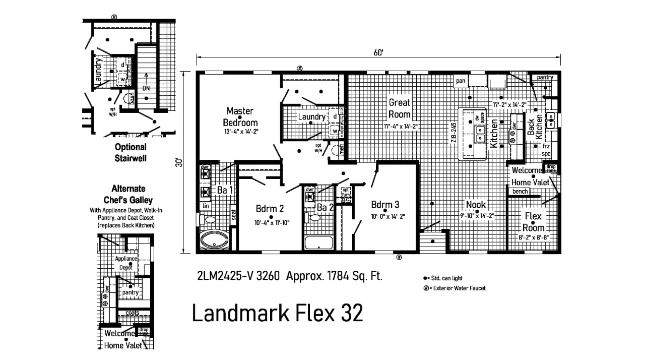 Landmark Flex 2425 Floor Plan