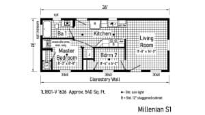 Commodore Millenian S1 (1L1801) Floor Plan