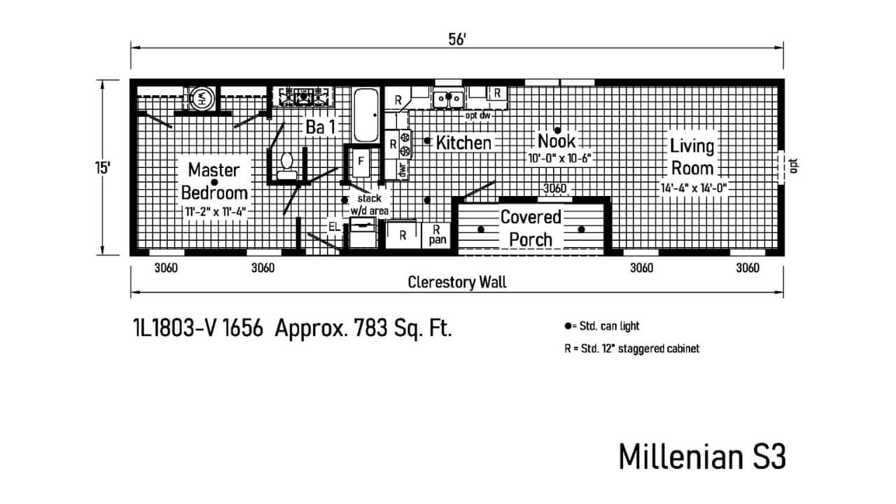 Commodore Millenian S3 (1L1803) Floor Plan