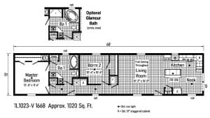 Commodore Mini Mod 1L1023 Floor Plan