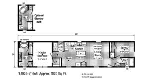 Commodore Mini Mod 1L1024 Floor Plan