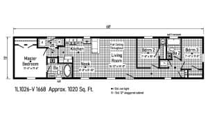 Commodore Mini Mod 1L1026 Floor Plan