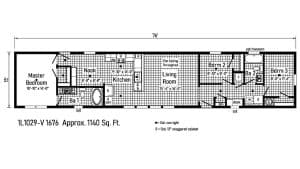 Commodore Mini Mod 1L1029 Floor Plan