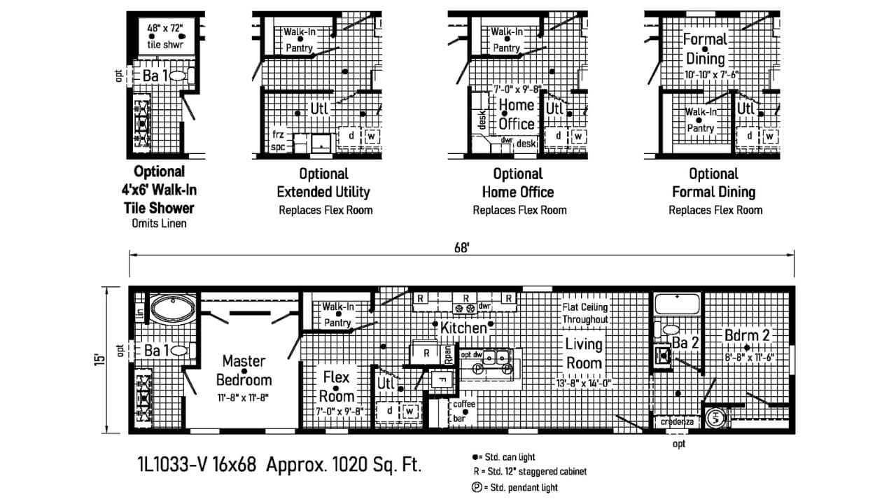 Commodore Mini Mod 1L1033 Floor Plan