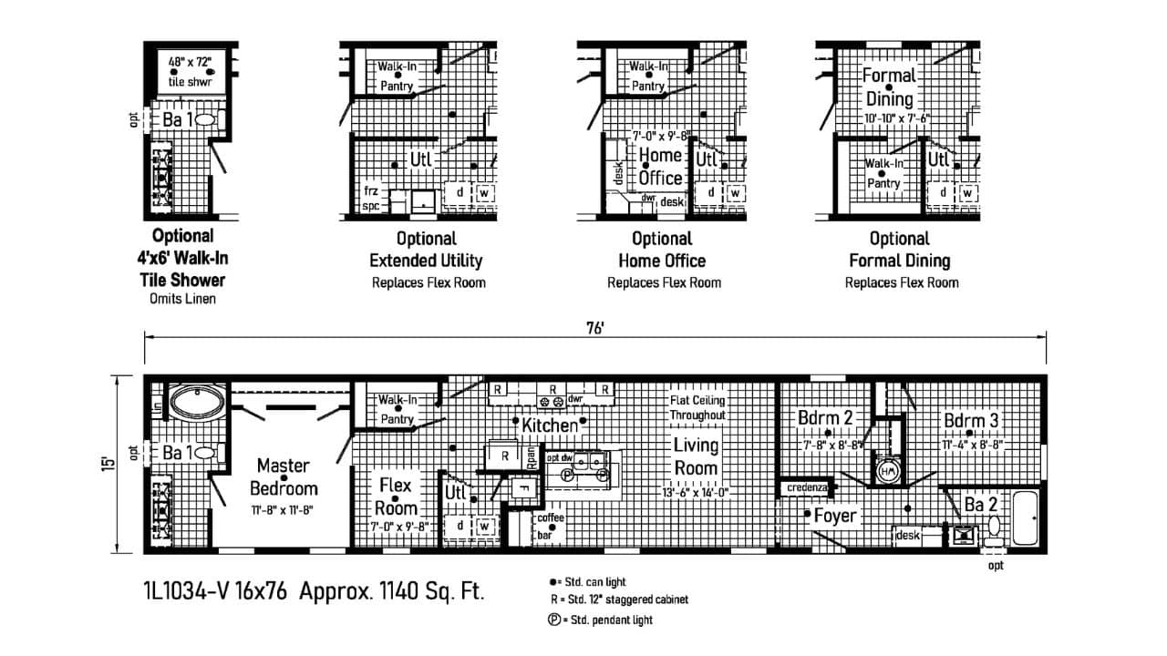 Commodore Mini Mod 1L1034 Floor Plan