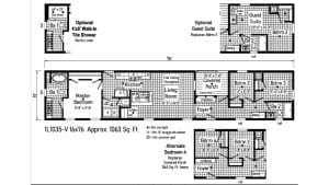 Commodore Mini Mod 1L1035 Floor Plan